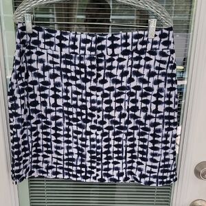 Izod Golf Skort Navy Ink Soundwave Sz 10